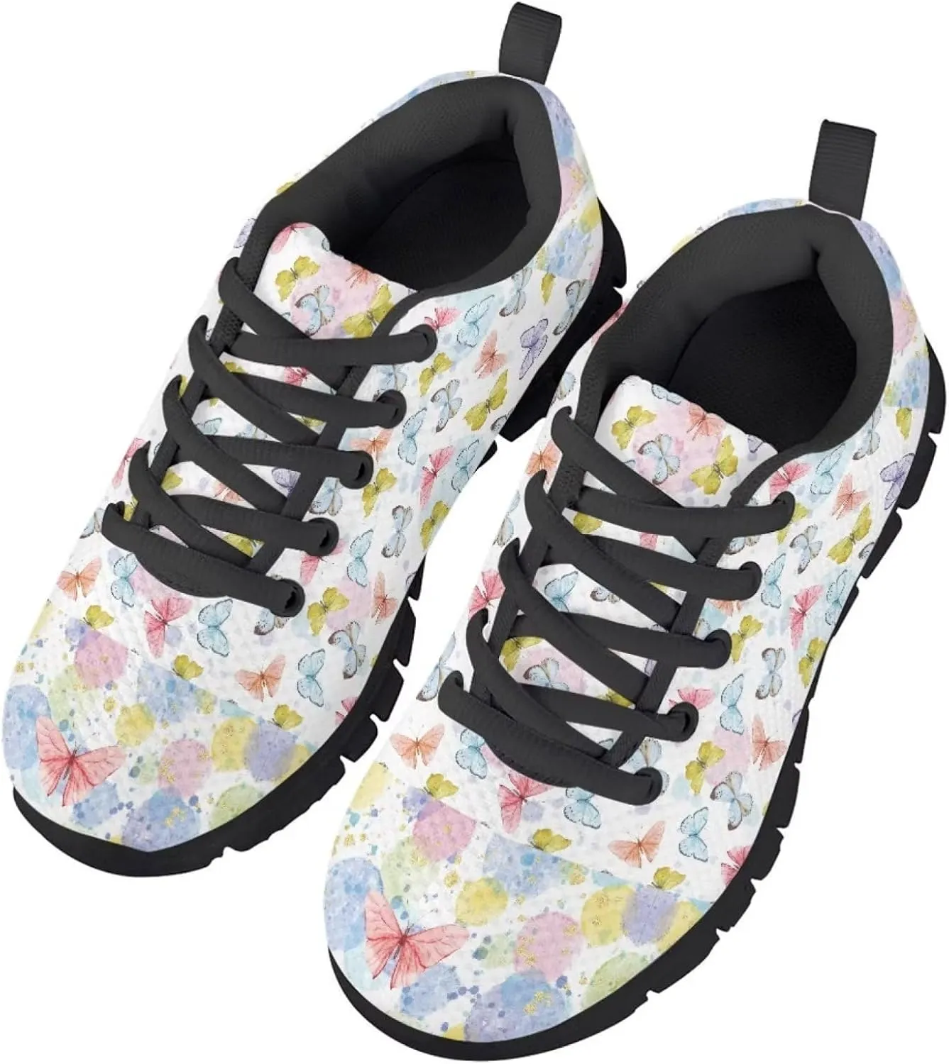 SYtrade Kid Boys Girls Shoes Running/Walking Sports Sneakers Black Sole