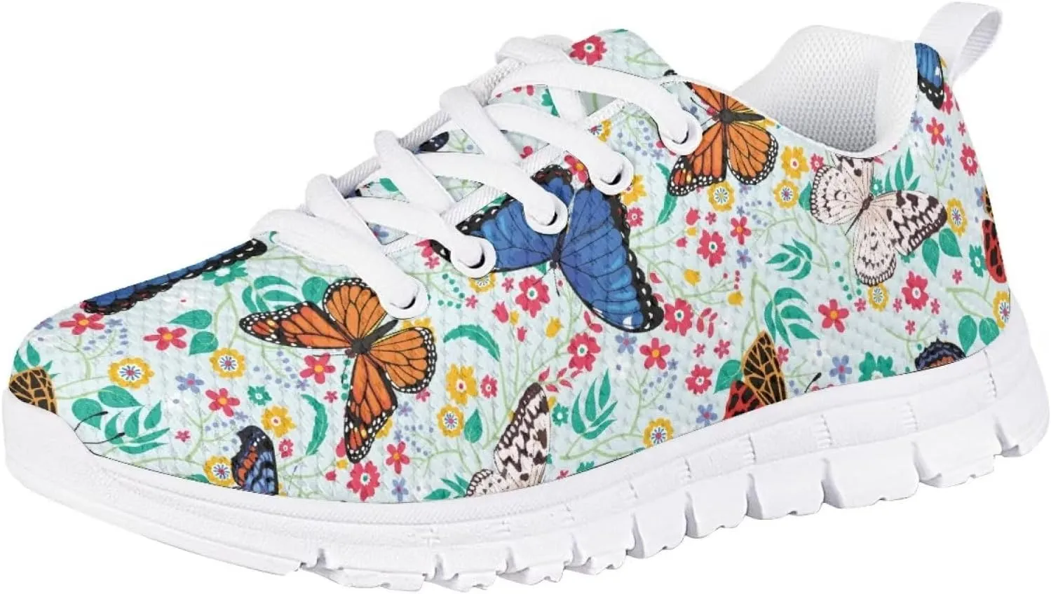 SYtrade Kids Girls Running Shoes Walking Sports Sneakers White Sole