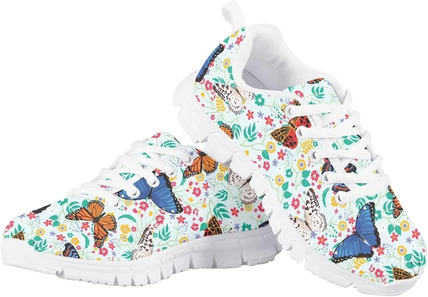 SYtrade Kids Girls Running Shoes Walking Sports Sneakers White Sole