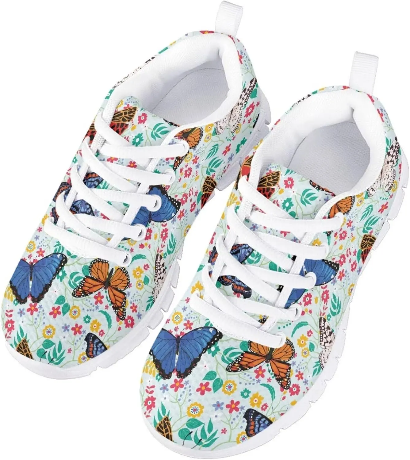 SYtrade Kids Girls Running Shoes Walking Sports Sneakers White Sole