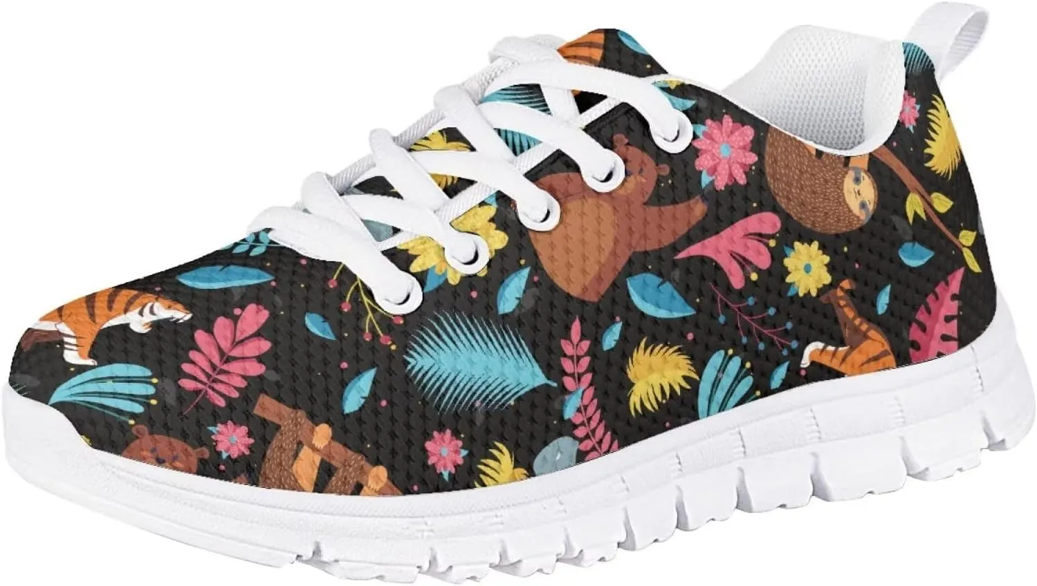 SYtrade Kids Girls Running Shoes Walking Sports Sneakers White Sole