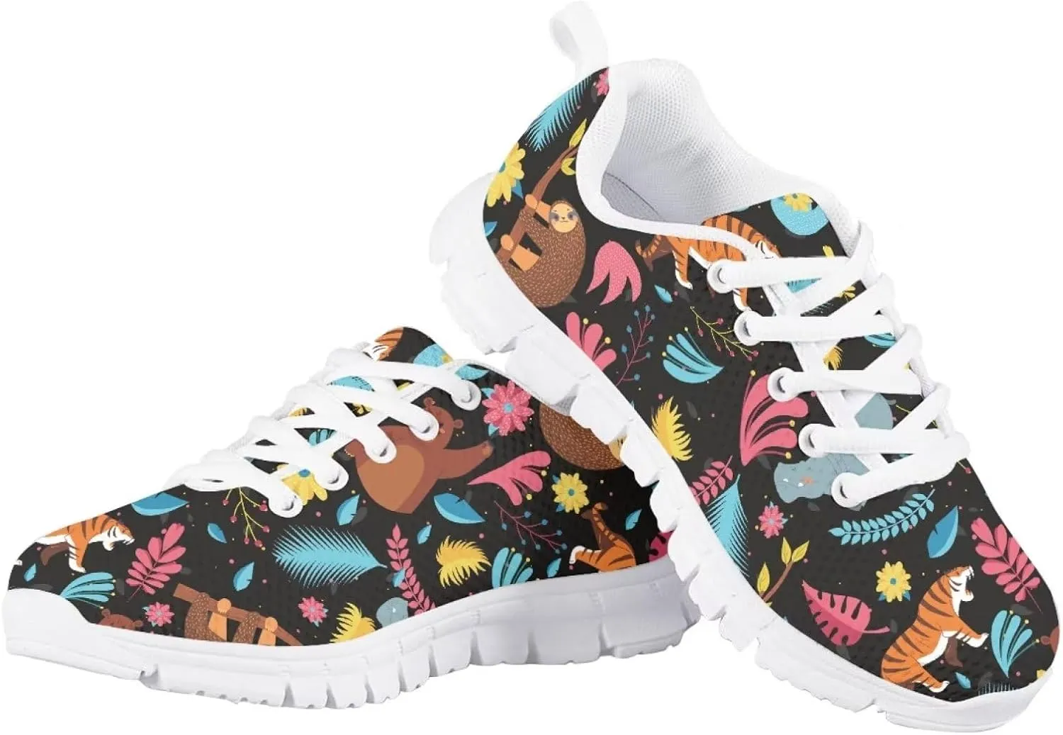 SYtrade Kids Girls Running Shoes Walking Sports Sneakers White Sole