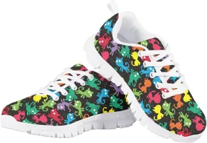 SYtrade Kids' Non-Marking Running Shoes White Sole Lace Up Walking Sneaker