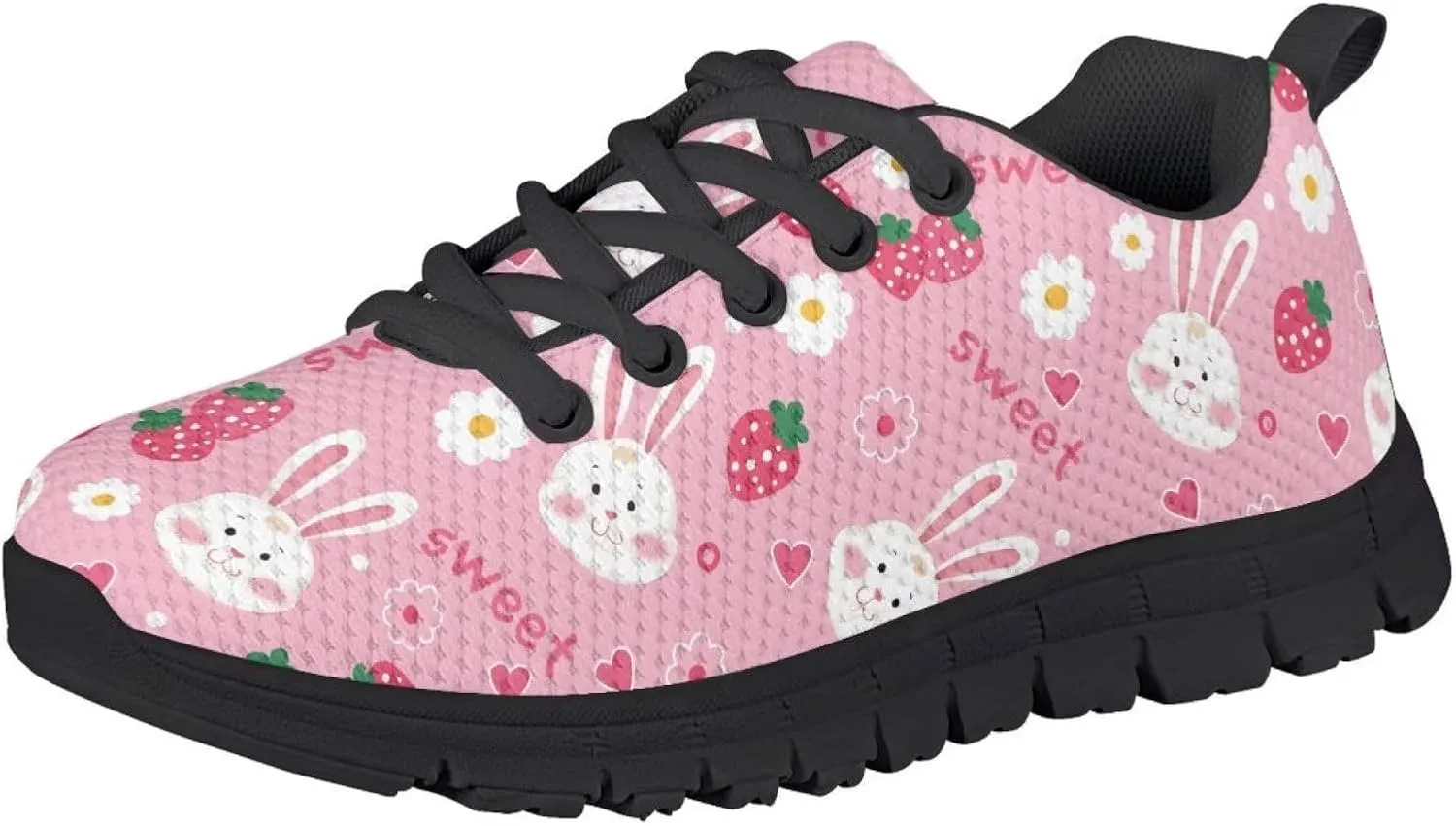 SYtrade Kids' Running Shoes Sports Fashion Sneaker Slip On Tennis Shoes Black Sole