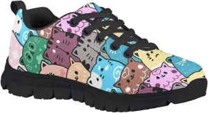 SYtrade Kids' Running Shoes Sports Fashion Sneaker Slip On Tennis Shoes Black Sole