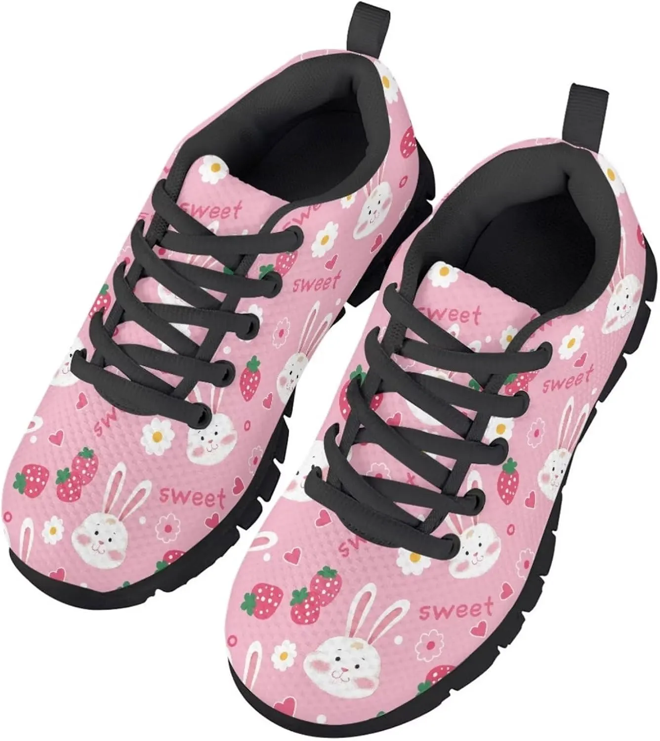 SYtrade Kids' Running Shoes Sports Fashion Sneaker Slip On Tennis Shoes Black Sole