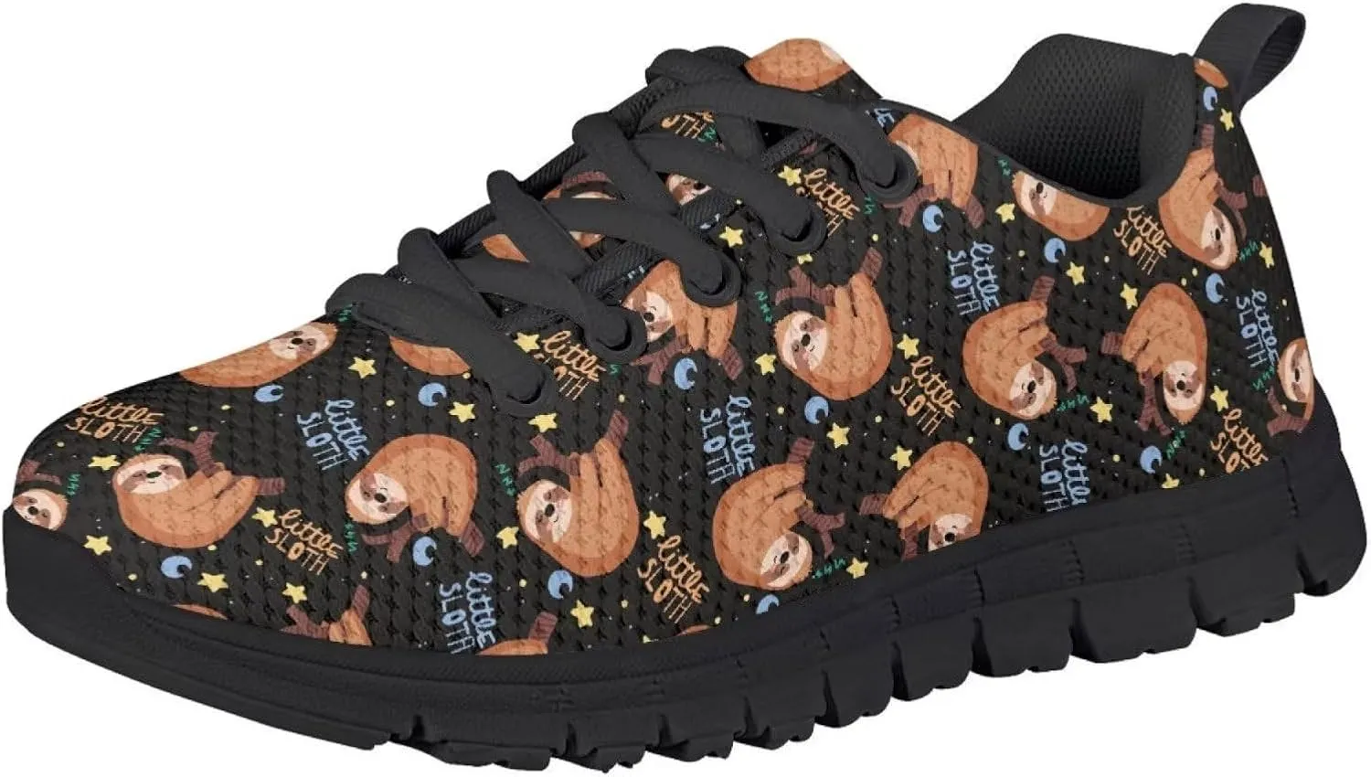 SYtrade Kids' Running Shoes Sports Fashion Sneaker Slip On Tennis Shoes Black Sole