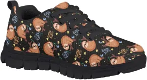 SYtrade Kids' Running Shoes Sports Fashion Sneaker Slip On Tennis Shoes Black Sole