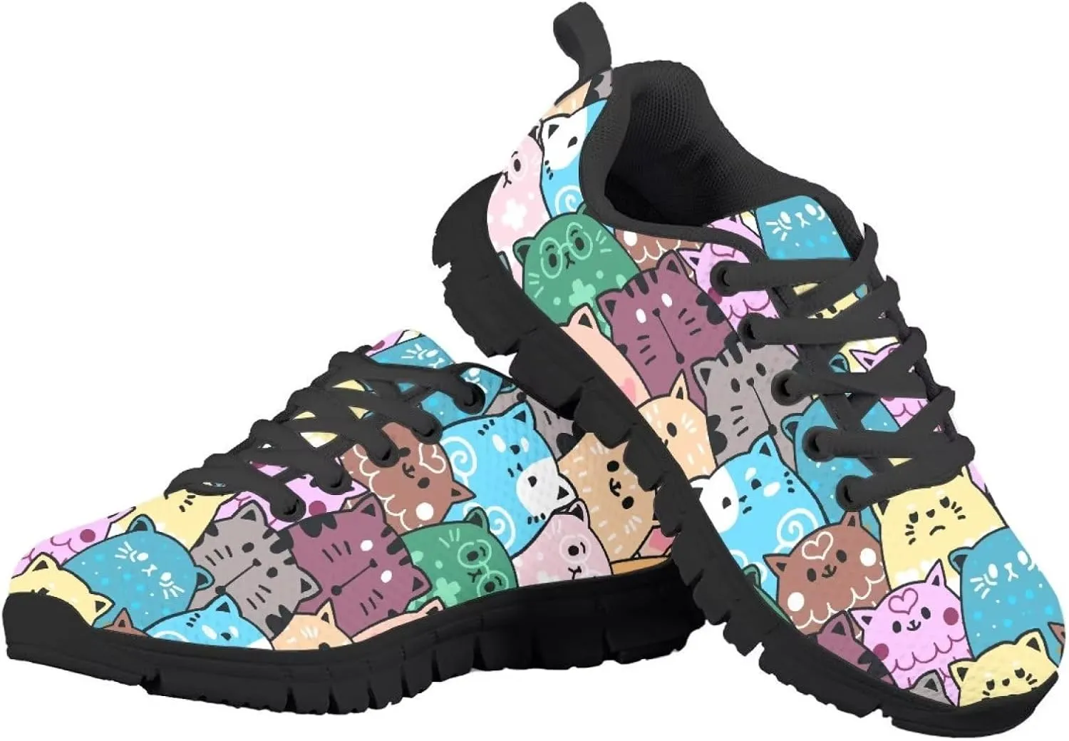 SYtrade Kids' Running Shoes Sports Fashion Sneaker Slip On Tennis Shoes Black Sole