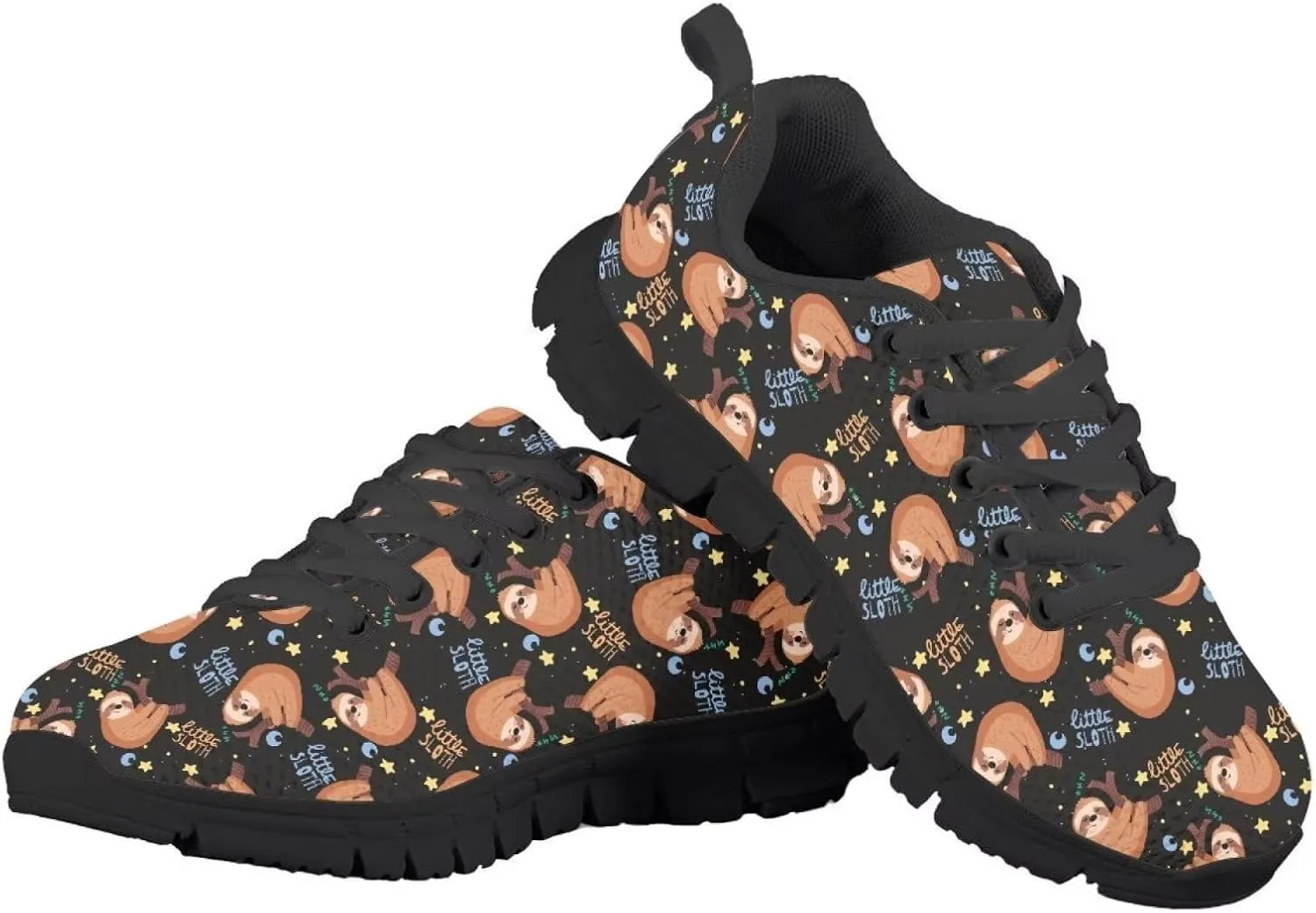 SYtrade Kids' Running Shoes Sports Fashion Sneaker Slip On Tennis Shoes Black Sole