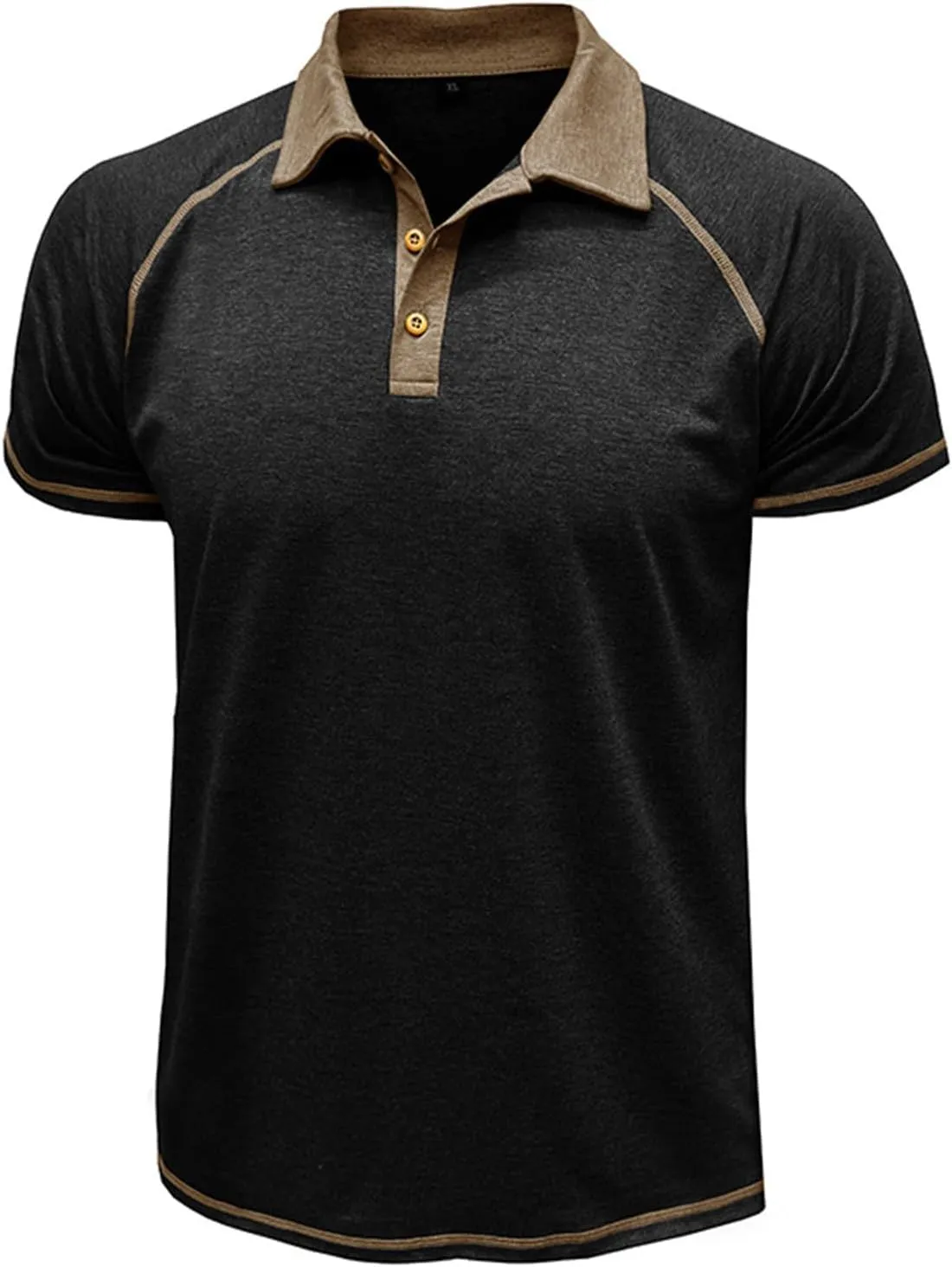 T-Shirts for Man Classic Raglan Short Sleeve Performance Quick Dry Golf Polo Shirts Athletic Casual Tactical Tee Tops