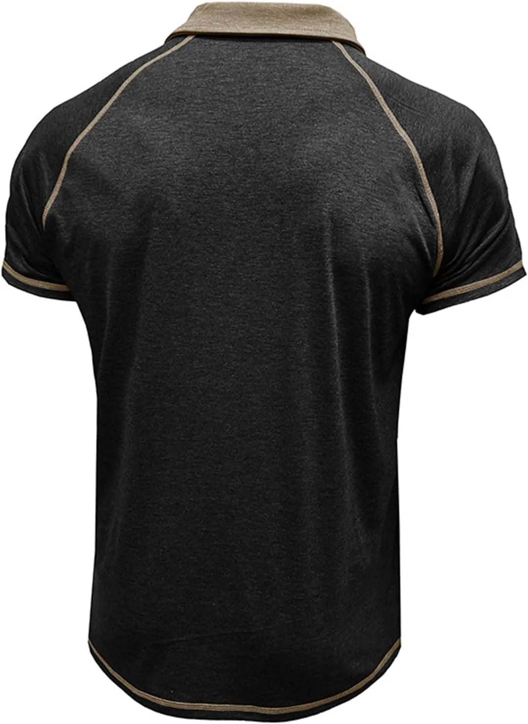 T-Shirts for Man Classic Raglan Short Sleeve Performance Quick Dry Golf Polo Shirts Athletic Casual Tactical Tee Tops