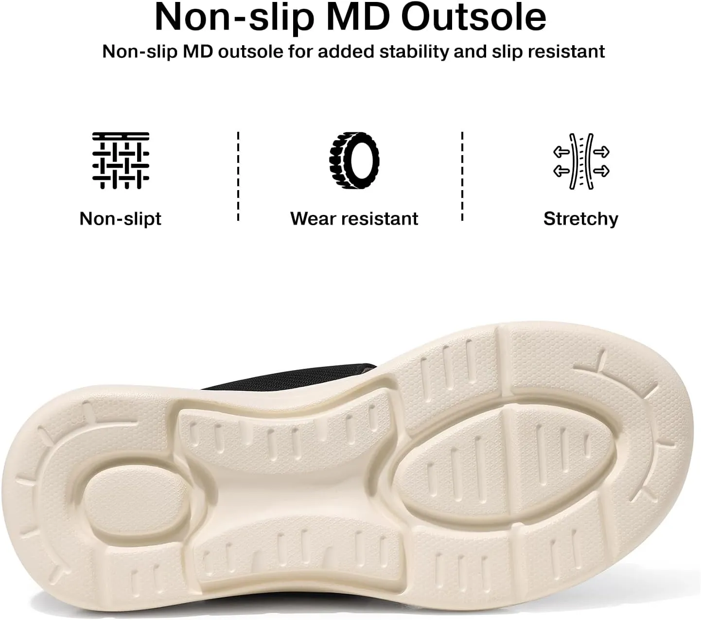 TEMOFON Womens Sandals Slides Dressy: Arch Support Flip Flops Wedge - Slip on Thong Flip Flops Slides Sandals Size 5-9