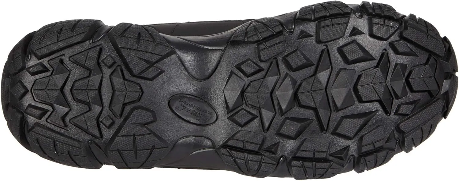 Thorogood Crosstrex Mid Waterproof Hiking Boots for Men - Lightweight Black Leather and Mesh with Safety Toe, Comfort Insole, and Athletic Traction Outsole