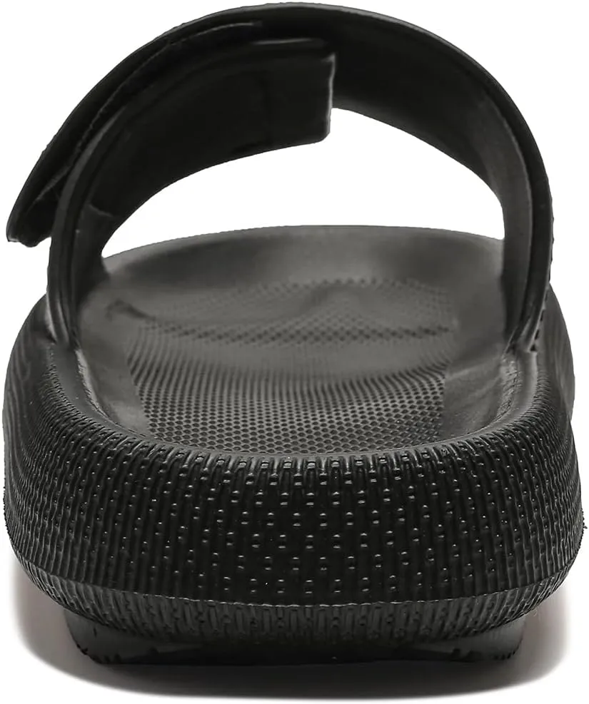 TOBVZOO Cloud Slides for Women, Pillow Slippers with Adjustable Strap, Non Slip Cushioned Sandals Slides Soft Thick Sole