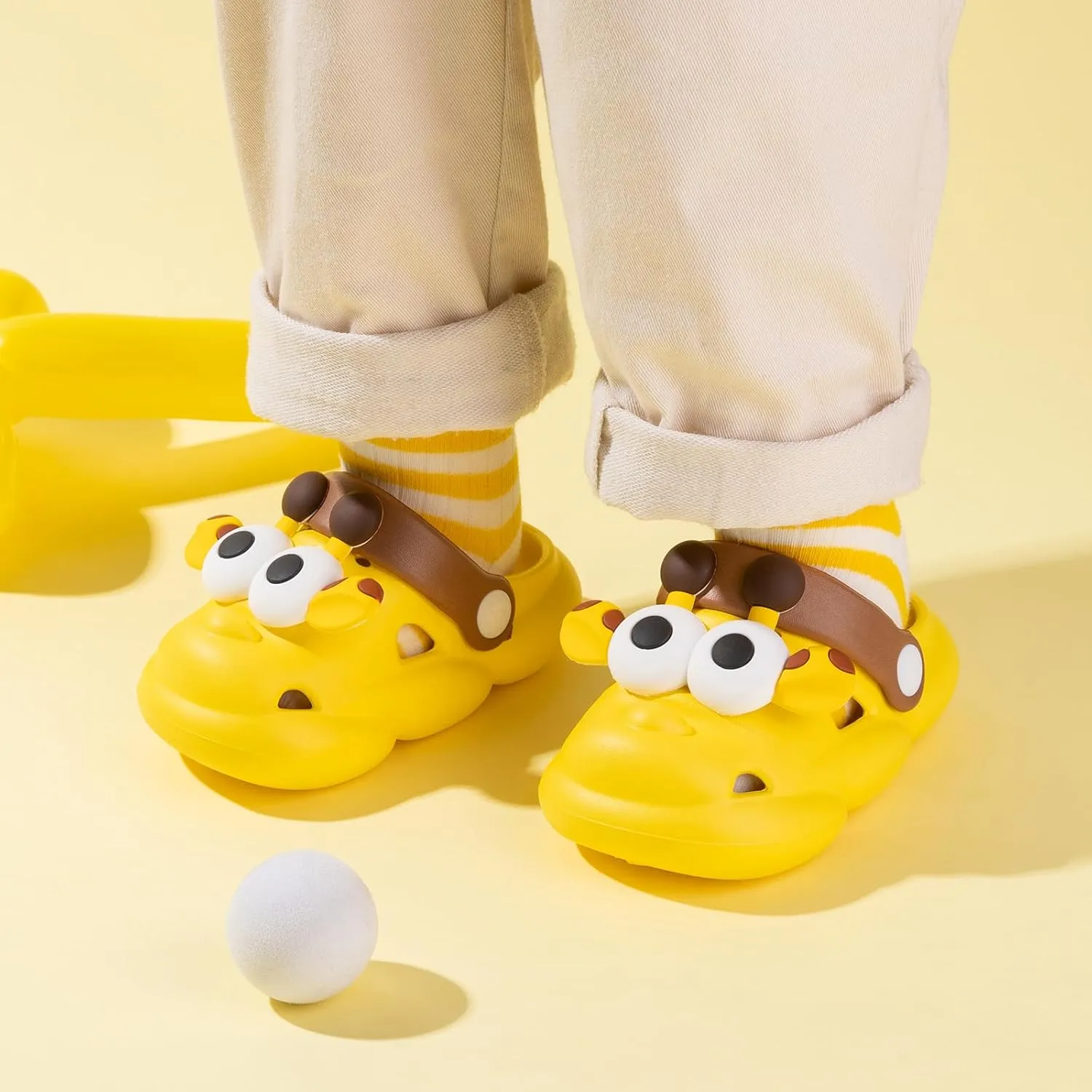 Toddlers Boys & Girls Clogs Cute Animals EVA Non-Slip Kids Platform Sandals for Shower and Beach