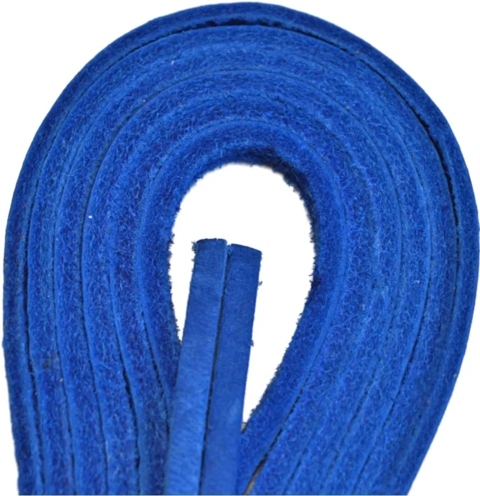 TOFL Leather Boot Laces|1/8 Inch Thick 72 Inches Long|2 Leather Strips [1 Pair]