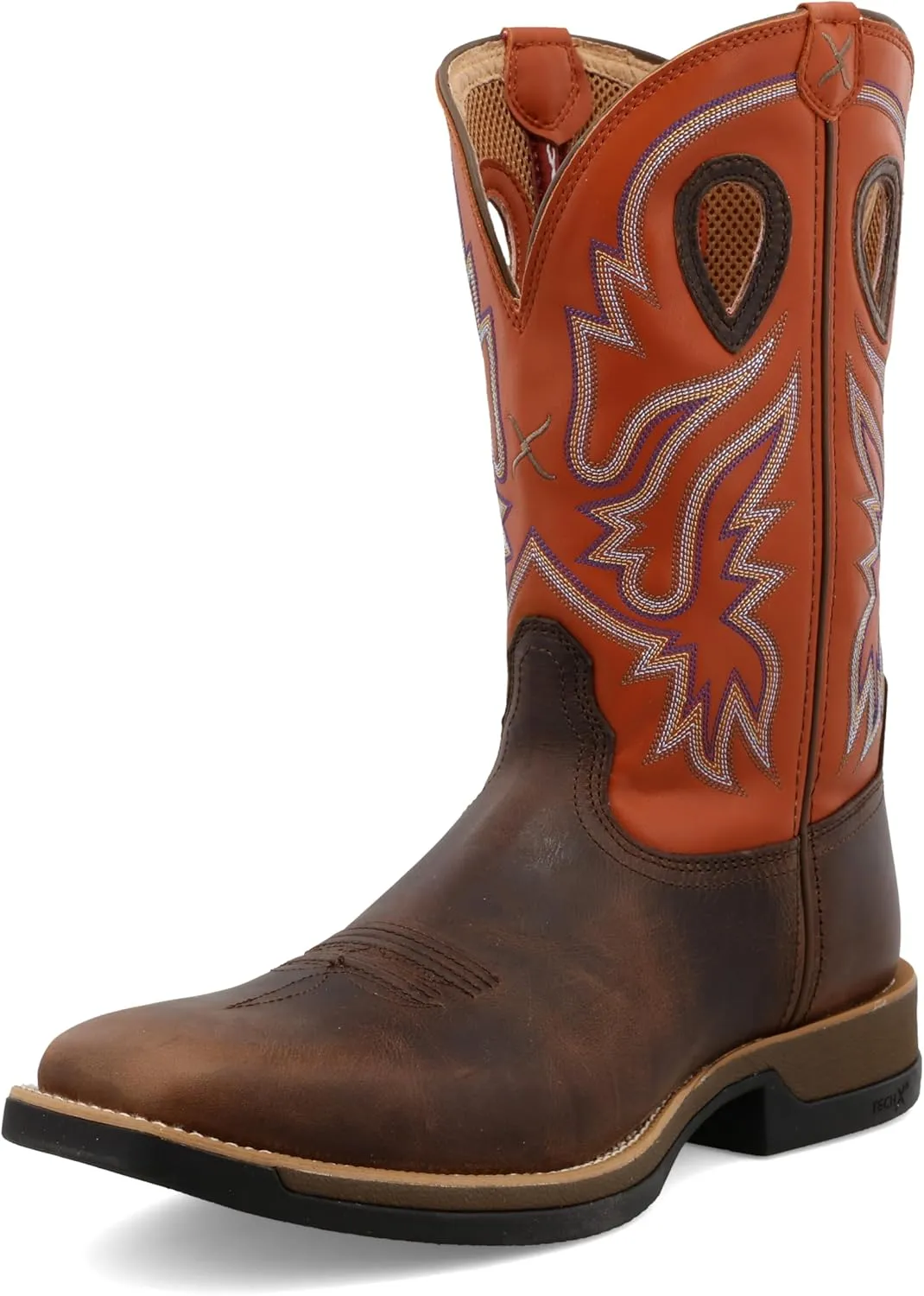 Twisted X Men's 11" Pull On Work Boot, Moc Toe Nano Toe with CellStretch