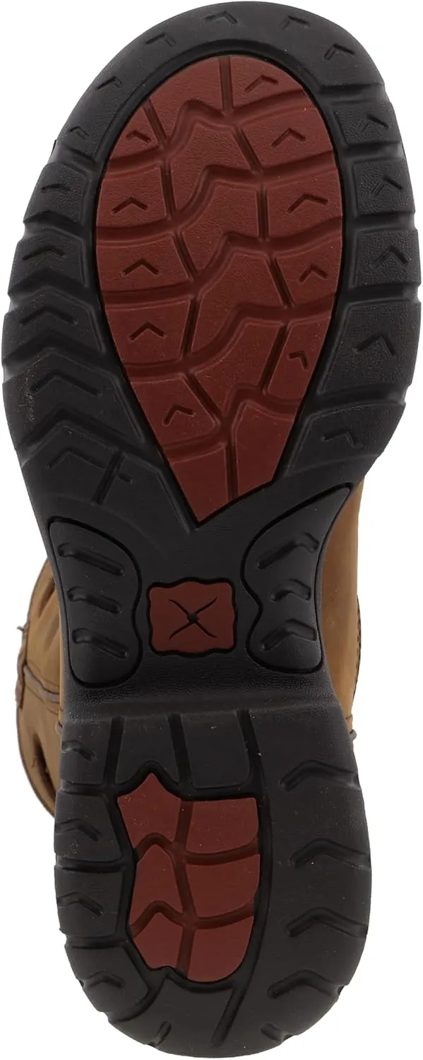 Twisted X Men’s Work Boot - K Toe All-Around Boots Designed with Air-Mesh Lining, Compression- EVA Midsole, Rubber Outsole, and Full-Grain Oiled Leather Vamp and 11” Shaft