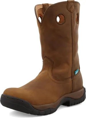 Twisted X Men’s Work Boot - K Toe All-Around Boots Designed with Air-Mesh Lining, Compression- EVA Midsole, Rubber Outsole, and Full-Grain Oiled Leather Vamp and 11” Shaft