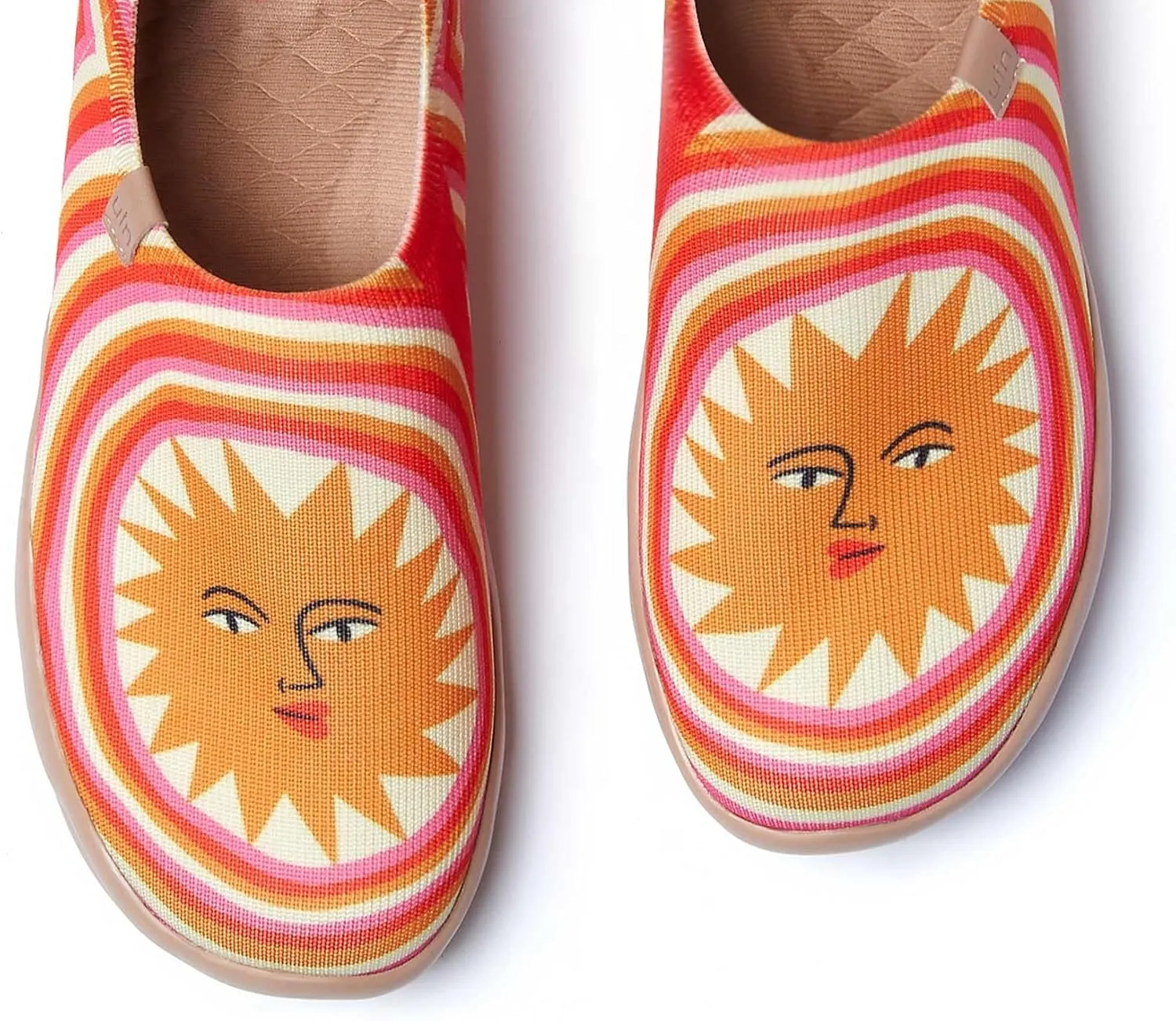 UIN Art Travel Shoes Slip On Knit Comfort Loafers Lightweight Fashion Sneaker Toledo Ⅰ Bodil Jane Sun Rays