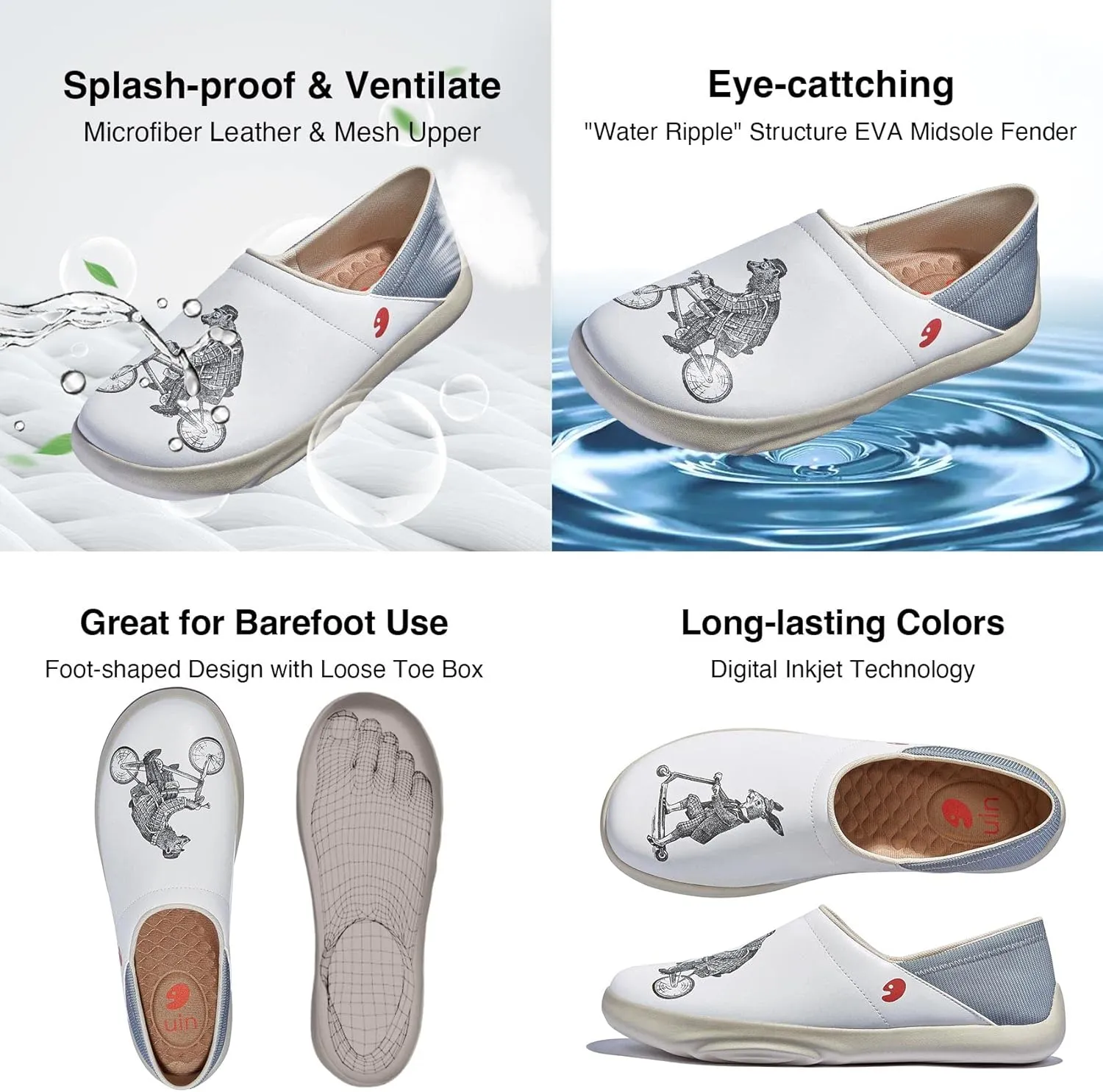 UIN Men's Art Travel Shoes Slip On Casual Painted Loafers Lightweight Comfort Fashion Sneaker Mojacar