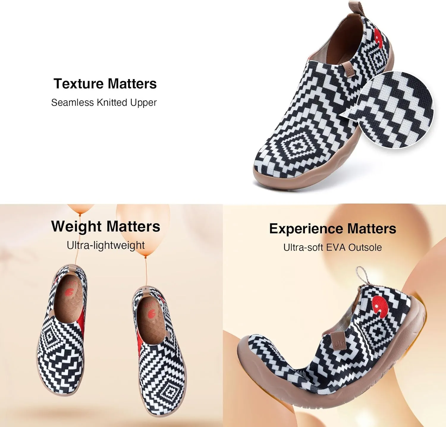 UIN Men's Loafers Painted Travel Shoes Slip On Walking Shoes Casual Lightweight Comfort Fashion Sneaker Toledo Ⅰ Art