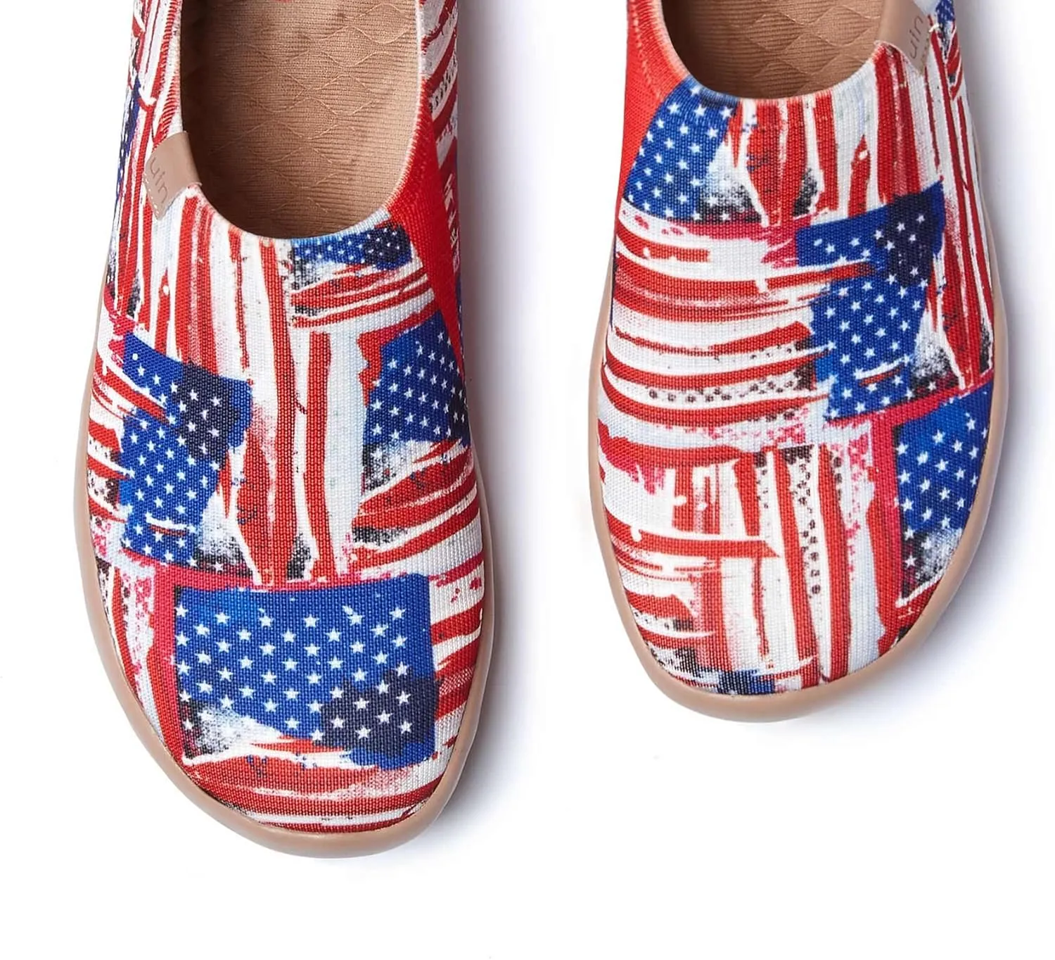 UIN Men's Loafers Painted Travel Shoes Slip Walking Shoes Casual Lightweight Comfort Fashion Sneaker Toledo Ⅰ Destination