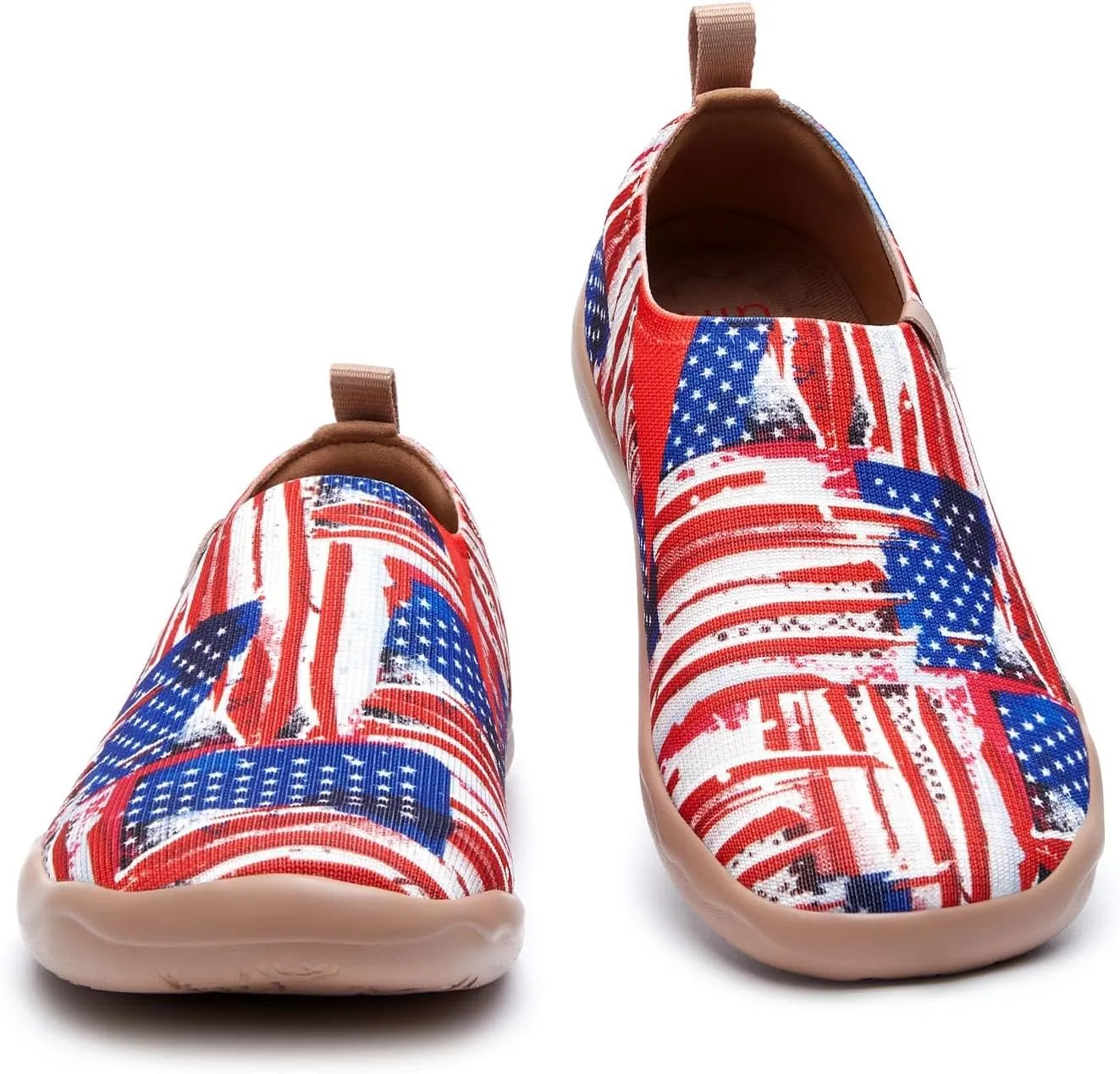 UIN Men's Loafers Painted Travel Shoes Slip Walking Shoes Casual Lightweight Comfort Fashion Sneaker Toledo Ⅰ Destination