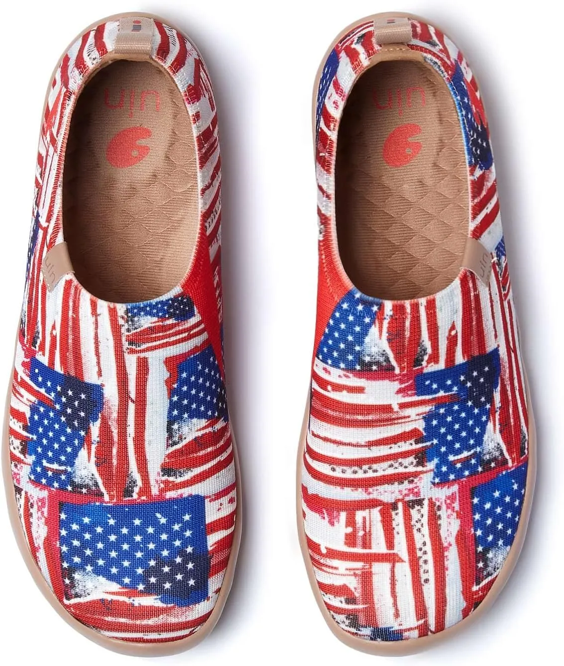 UIN Men's Loafers Painted Travel Shoes Slip Walking Shoes Casual Lightweight Comfort Fashion Sneaker Toledo Ⅰ Destination