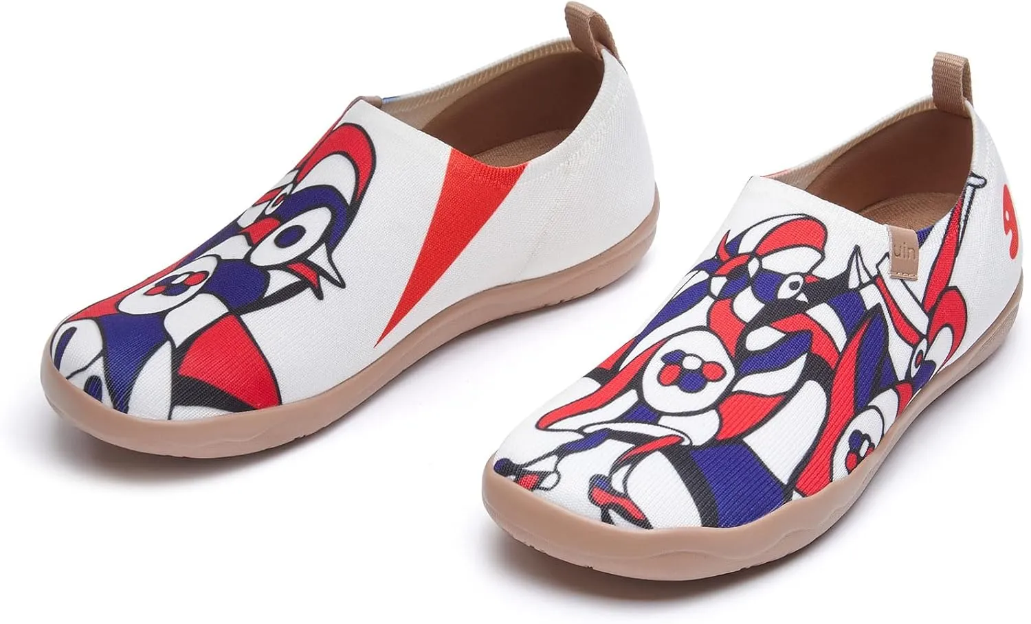 UIN Zoltan Women's Art Travel Shoes Comfort Slip On Loafers Lightweight Fashion Sneaker