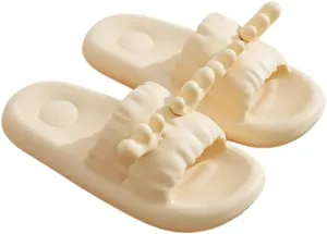 Unisex Adult Cute Cloud Slides for Women Men Pillow Slippers Non-Slip Bathroom Shower Sandals Soft Thick Sole Indoor and Outdoor Slides