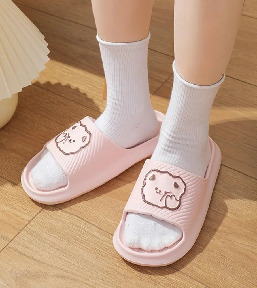 Unisex Kawaii Slipper Animal Slides Slippers for Women Men Cute Cartoon Slippers Comfy Cloud Slippers Sandals Shower Shoes