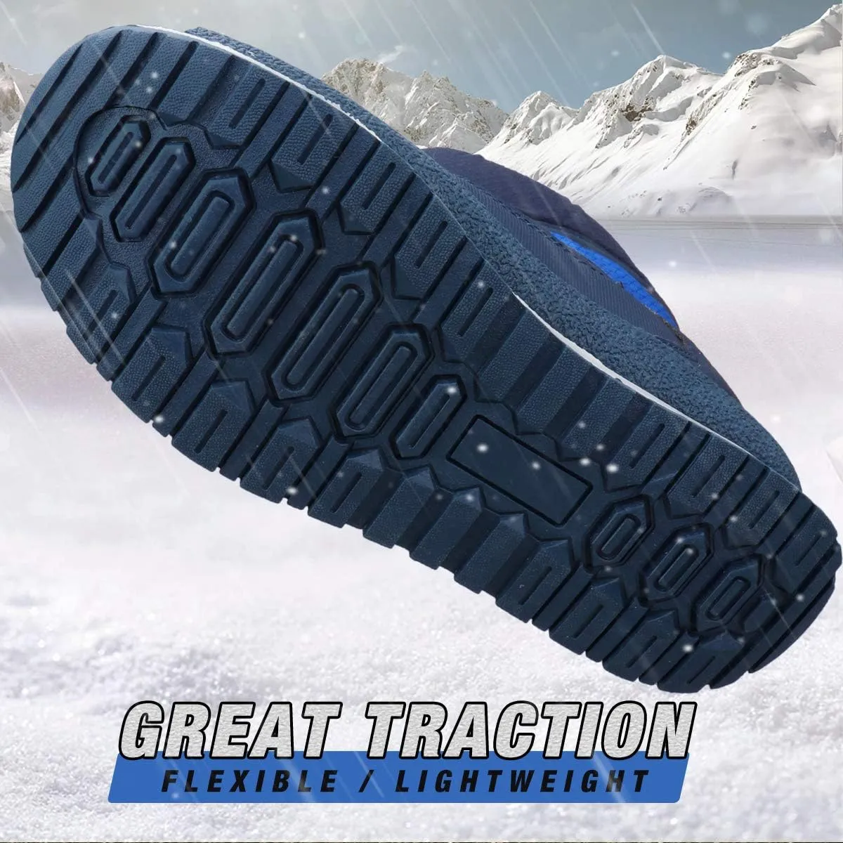 UOVO Boys Winter Snow Boots - Waterproof, Warm, Slip Resistant Outdoor Boots for Kids (Little/Big Boys)