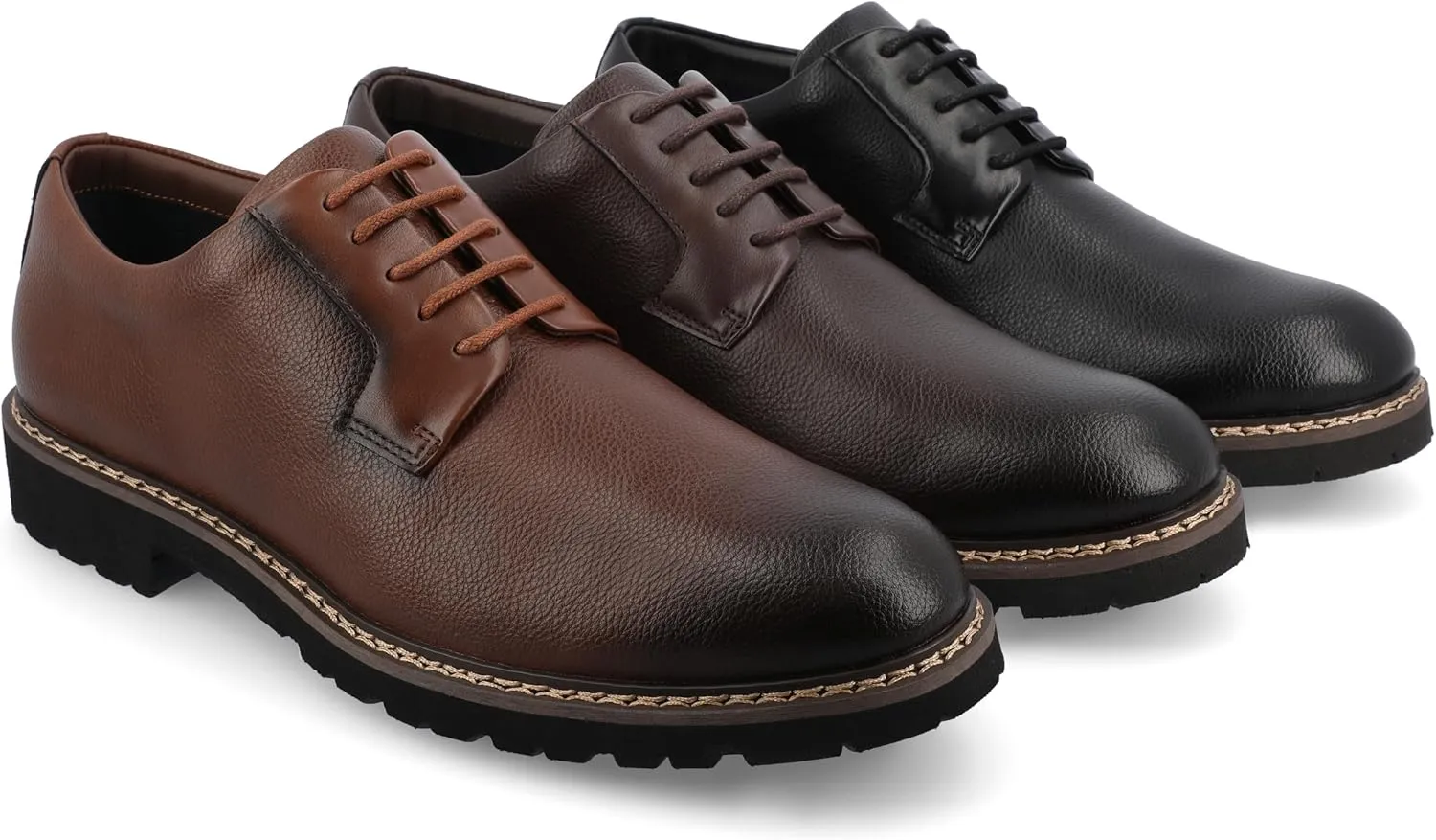 Vance Co. Mens Martin Faux Leather Oxfords