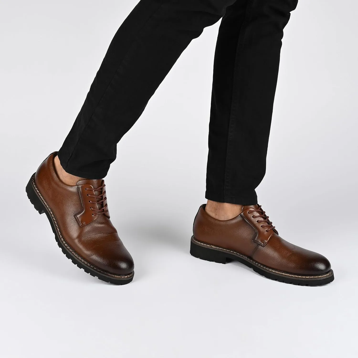 Vance Co. Mens Martin Faux Leather Oxfords