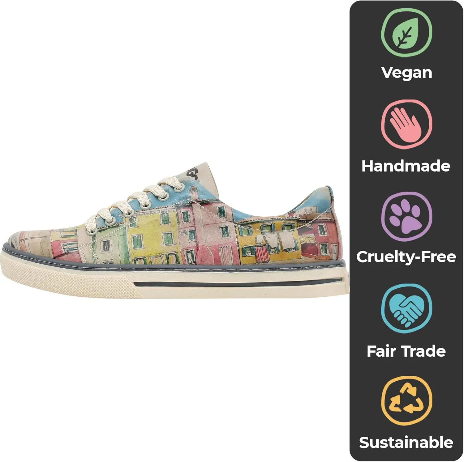 Vegan Leather Sneakers for Women - Handmade and Unique Fashion Sneakers for Women