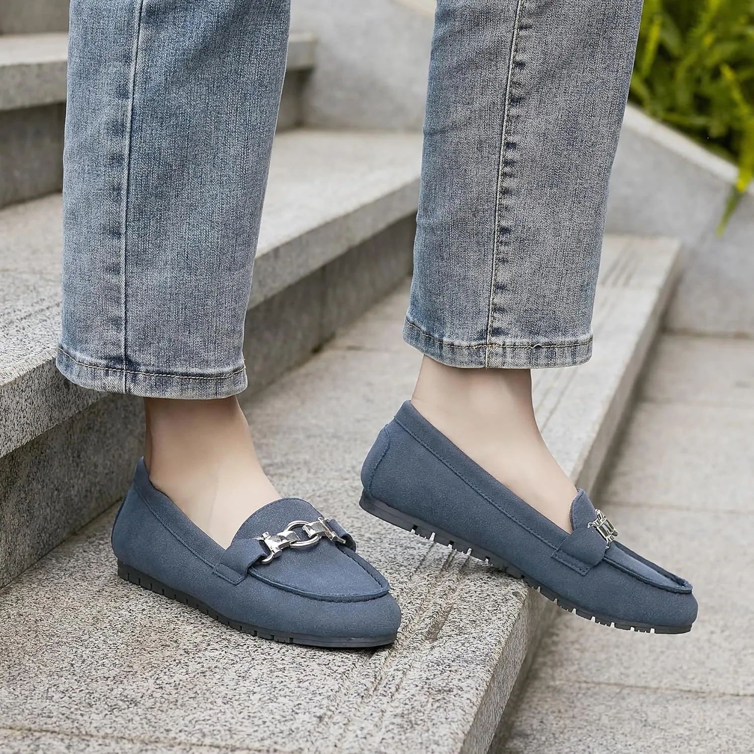 VERDASCO Women's Loafers Comfort Slip-Ons Flat Work Shoes Casual Moccasins Penny Loafers Lady Dress Shoes