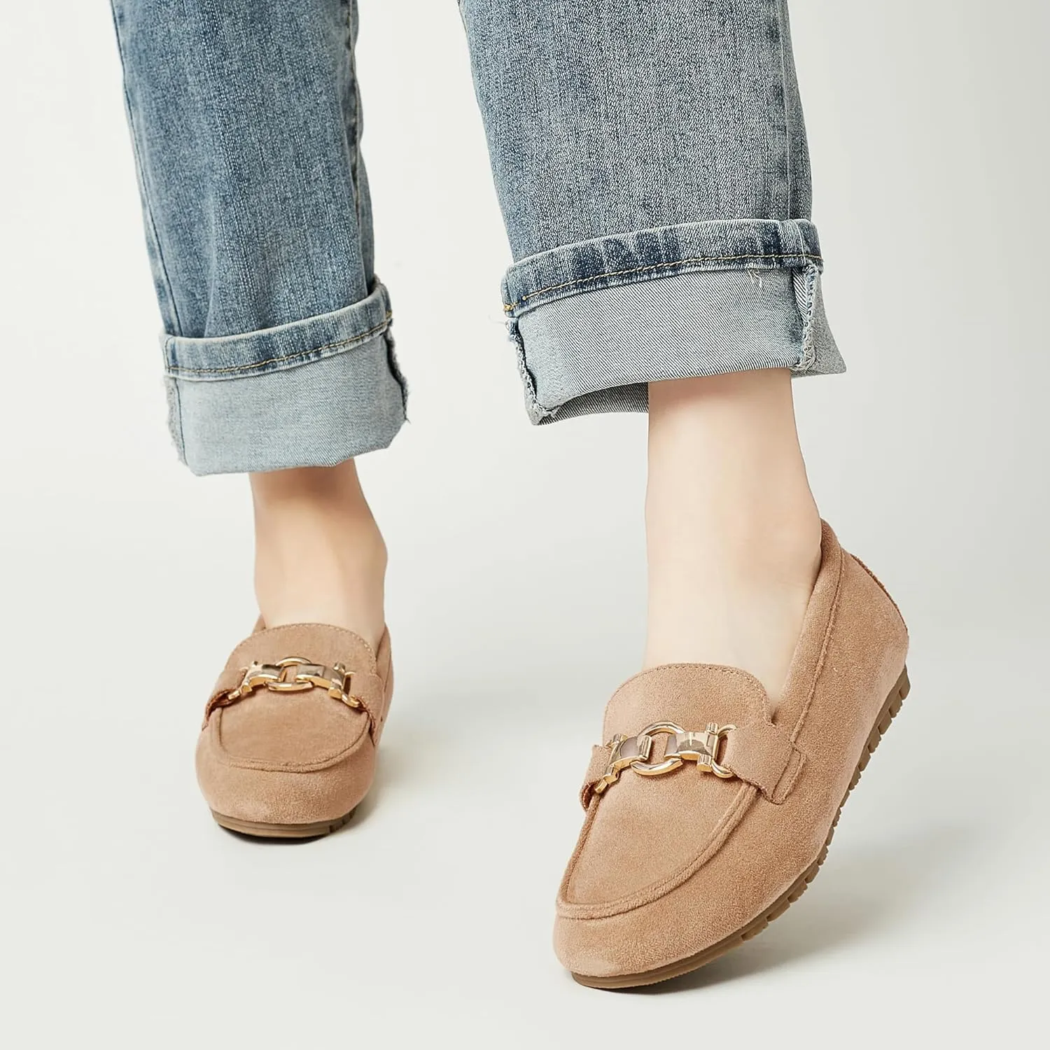 VERDASCO Women's Loafers Comfort Slip-Ons Flat Work Shoes Casual Moccasins Penny Loafers Lady Dress Shoes