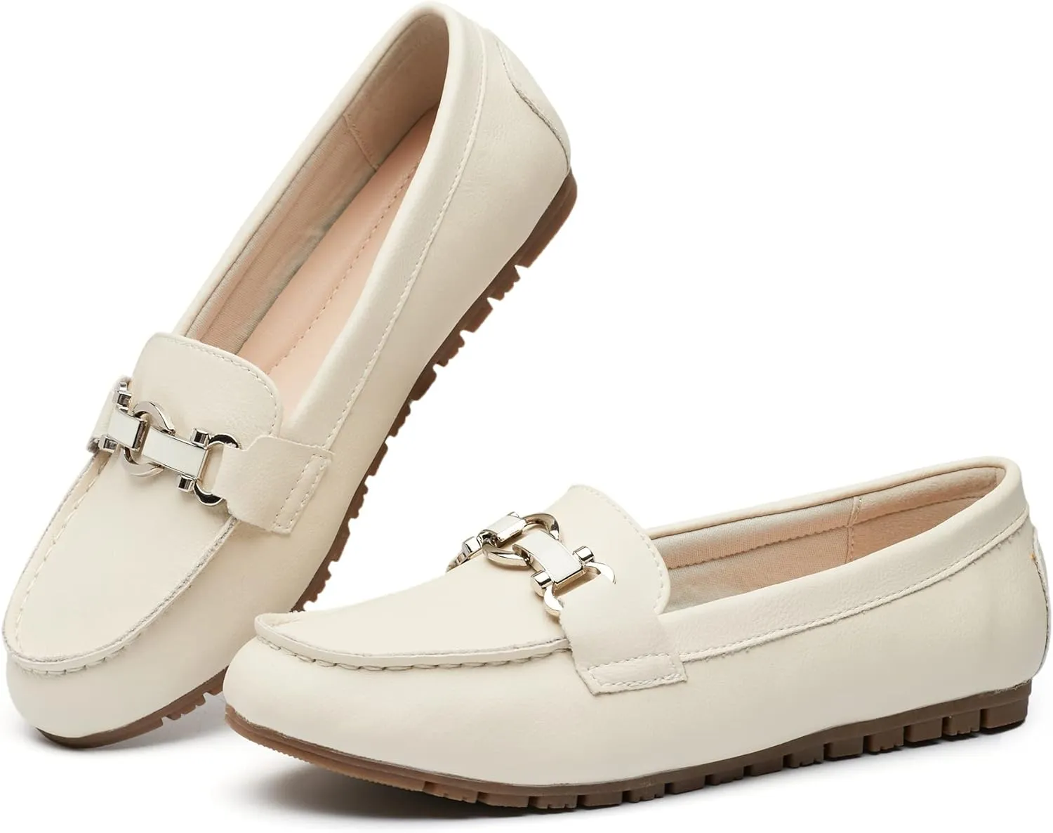 VERDASCO Women's Loafers Comfort Slip-Ons Flat Work Shoes Casual Moccasins Penny Loafers Lady Dress Shoes