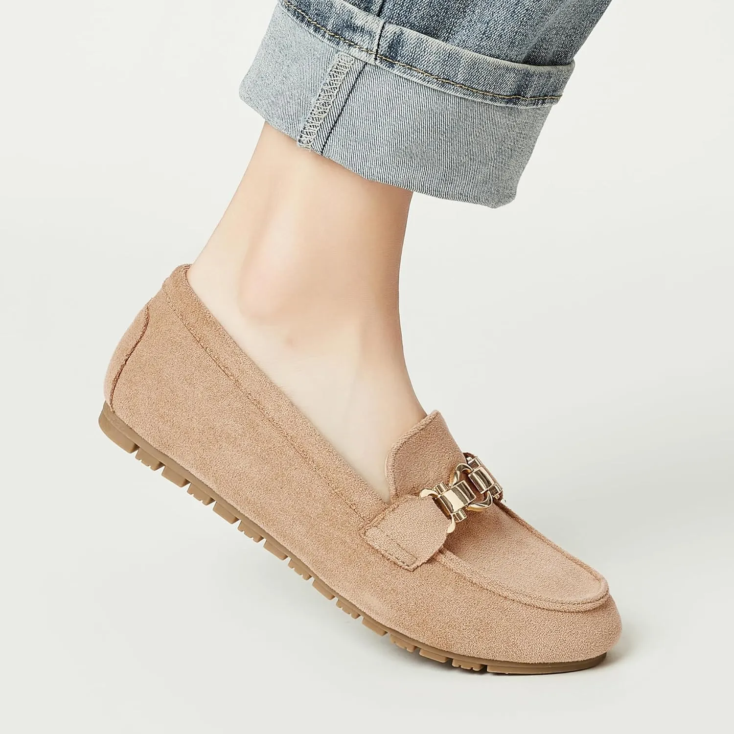 VERDASCO Women's Loafers Comfort Slip-Ons Flat Work Shoes Casual Moccasins Penny Loafers Lady Dress Shoes