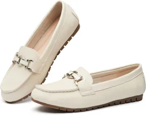 VERDASCO Women's Loafers Comfort Slip-Ons Flat Work Shoes Casual Moccasins Penny Loafers Lady Dress Shoes