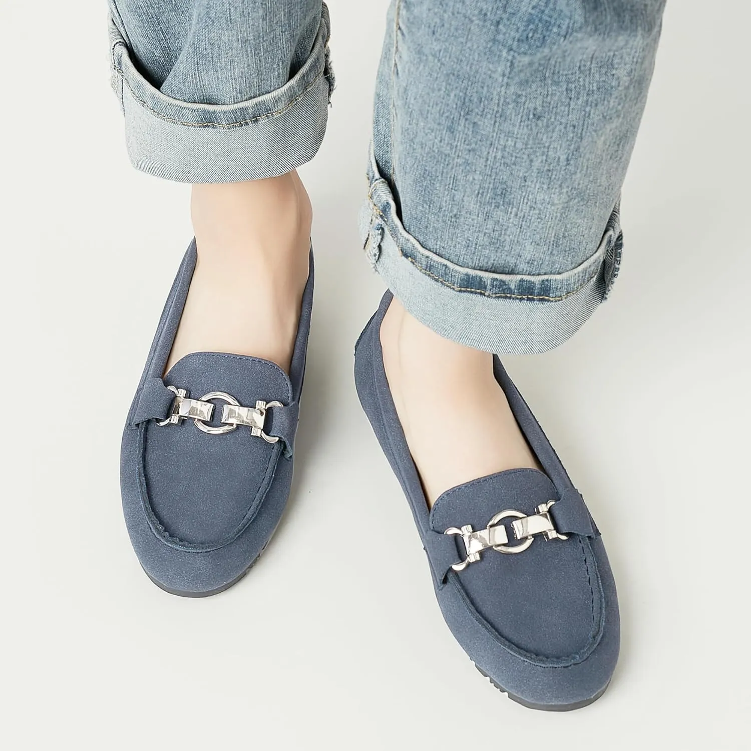 VERDASCO Women's Loafers Comfort Slip-Ons Flat Work Shoes Casual Moccasins Penny Loafers Lady Dress Shoes