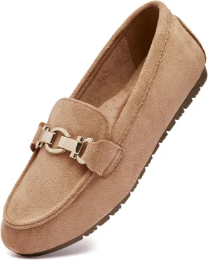 VERDASCO Women's Loafers Comfort Slip-Ons Flat Work Shoes Casual Moccasins Penny Loafers Lady Dress Shoes