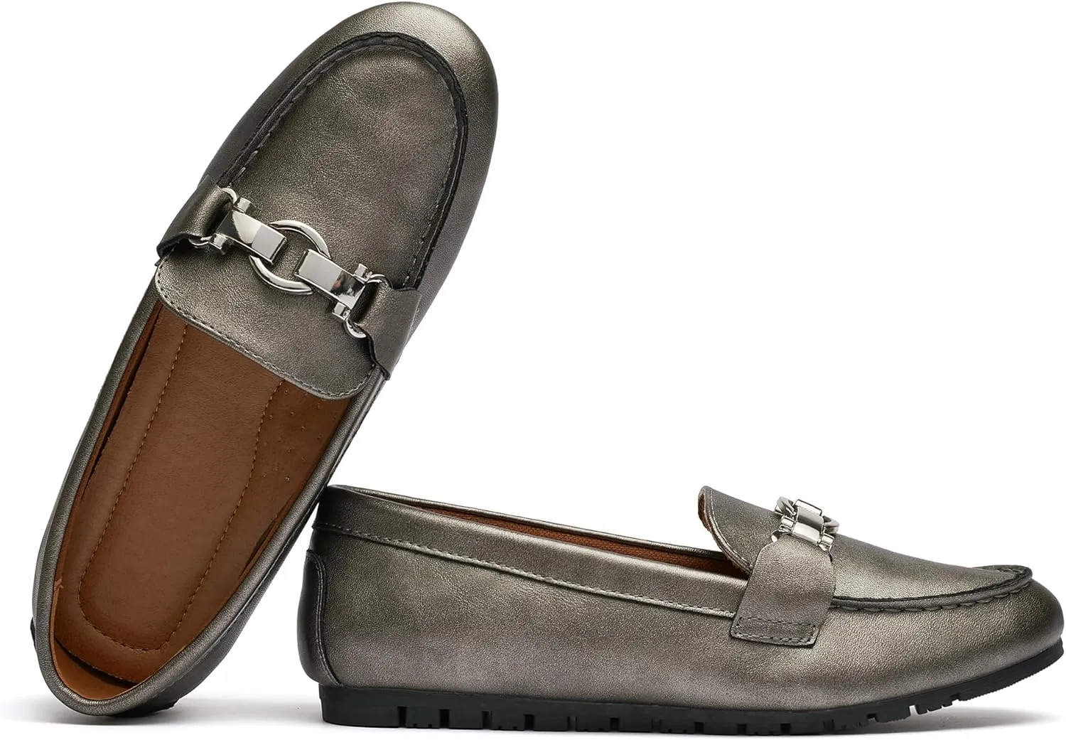 VERDASCO Women's Loafers Comfort Slip-Ons Flat Work Shoes Casual Moccasins Penny Loafers Lady Dress Shoes