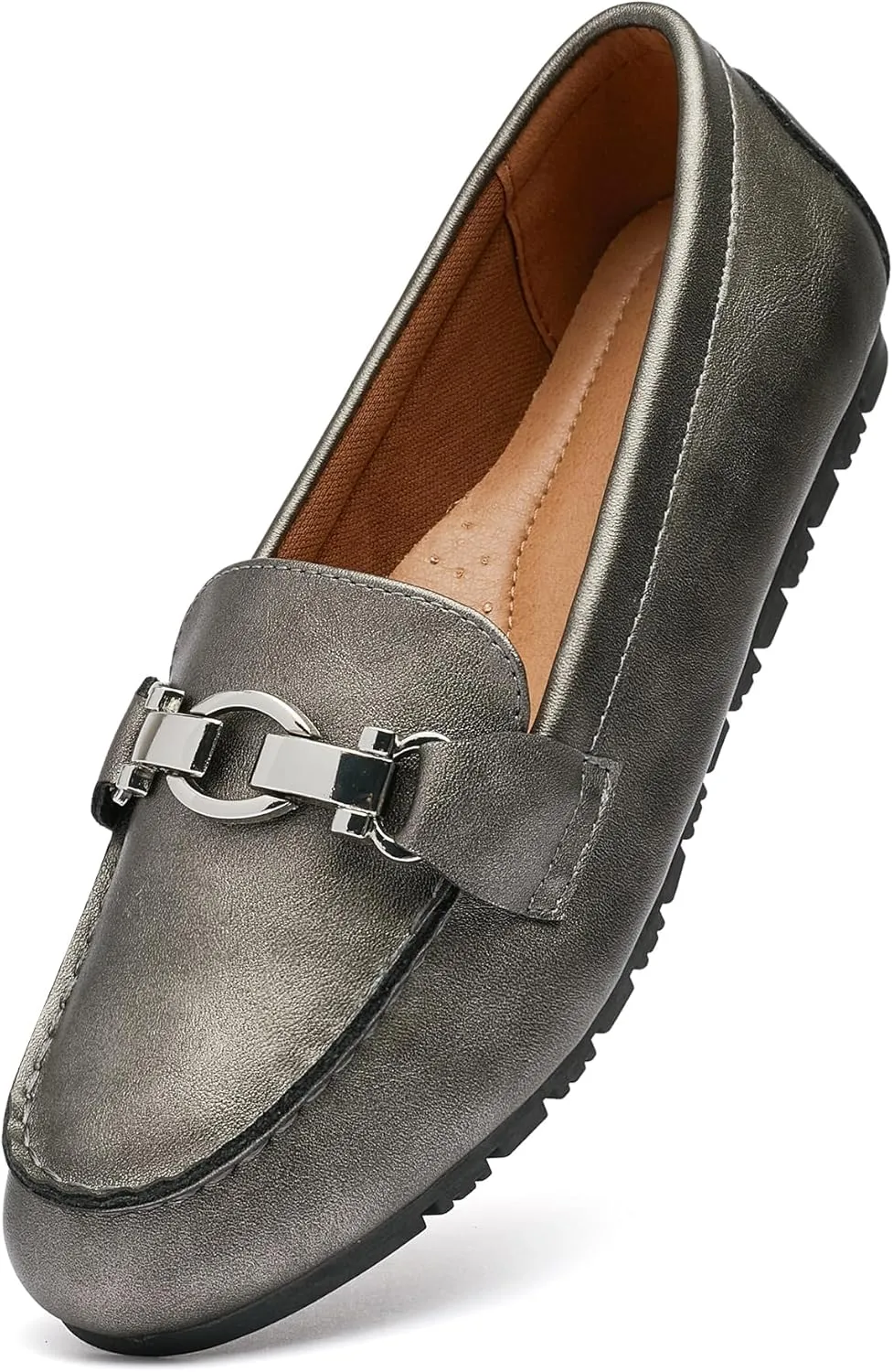 VERDASCO Women's Loafers Comfort Slip-Ons Flat Work Shoes Casual Moccasins Penny Loafers Lady Dress Shoes