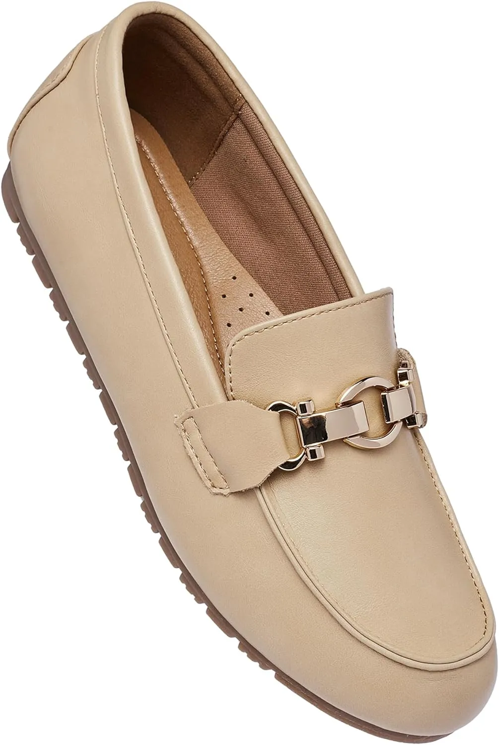 VERDASCO Women's Loafers Comfort Slip-Ons Flat Work Shoes Casual Moccasins Penny Loafers Lady Dress Shoes