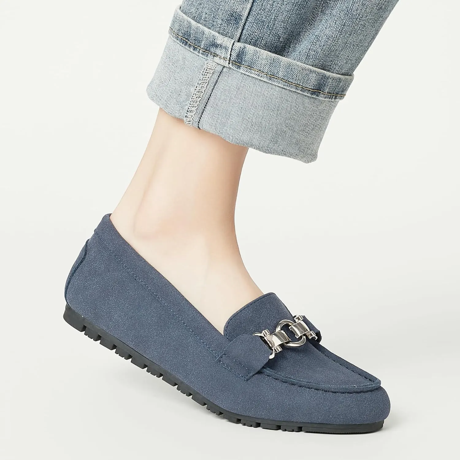 VERDASCO Women's Loafers Comfort Slip-Ons Flat Work Shoes Casual Moccasins Penny Loafers Lady Dress Shoes