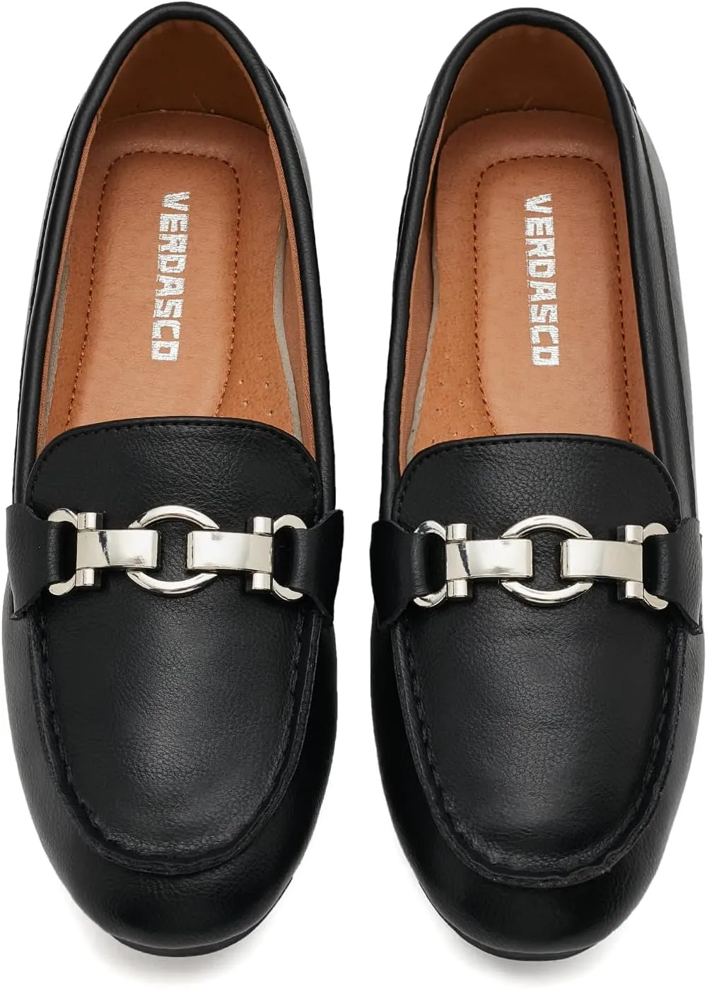 VERDASCO Women's Loafers Comfort Slip-Ons Flat Work Shoes Casual Moccasins Penny Loafers Lady Dress Shoes