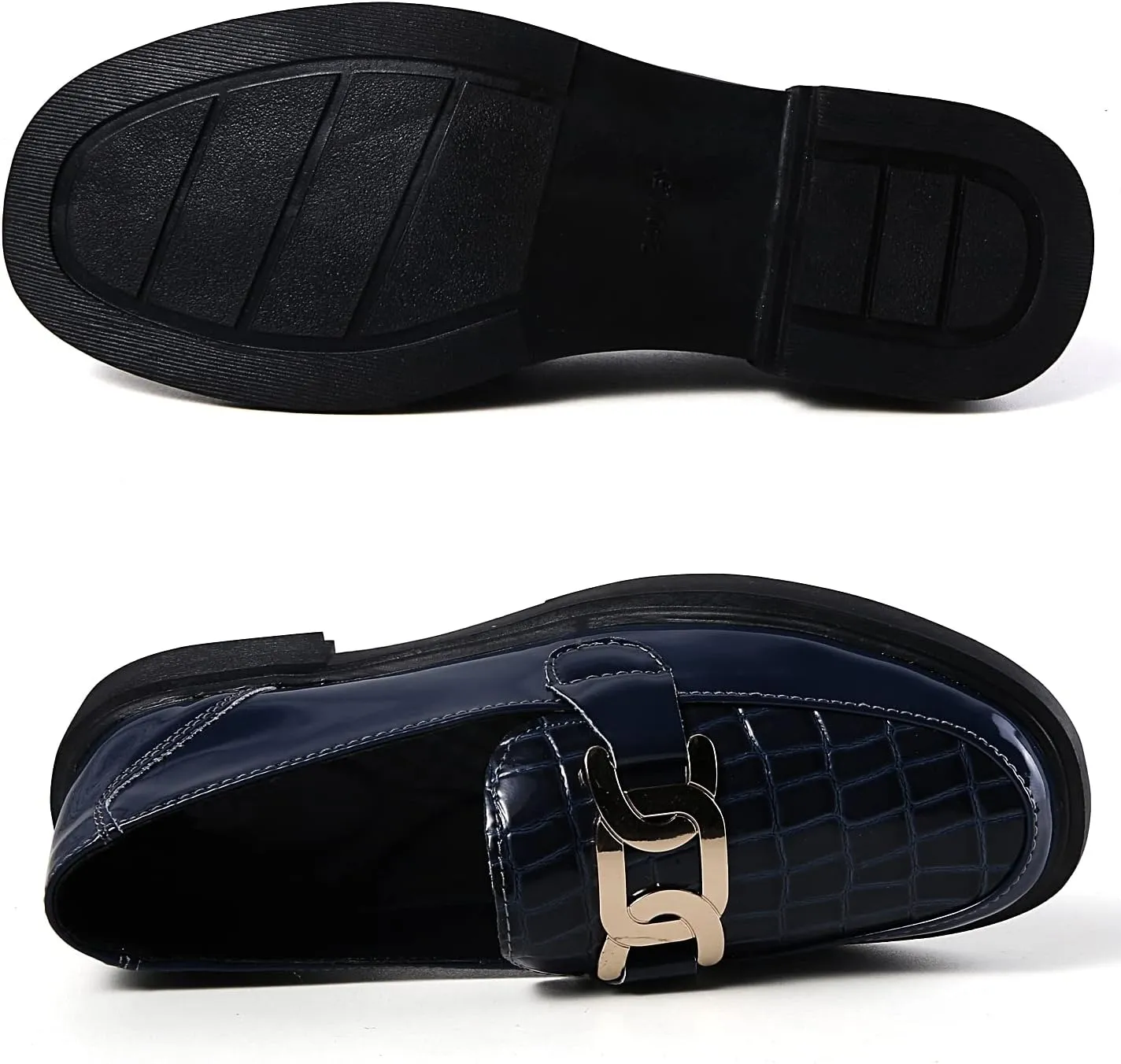 VOCNTVY Loafers for Women Slip On Comfort Business Work Shoes